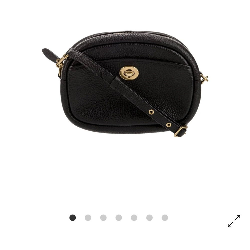 Coach Black Leather Camera Bag